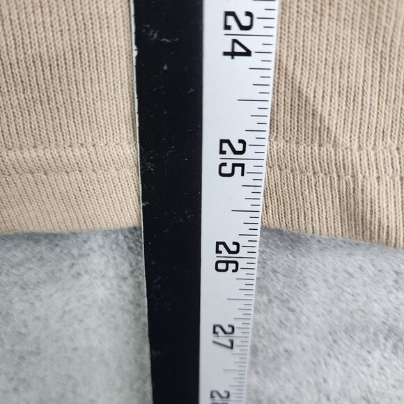 Mens Taupe Sun River Pullover Sweater 1/4 Zip Long Sleeve 100% Cotton Size L - Picture 10 of 11